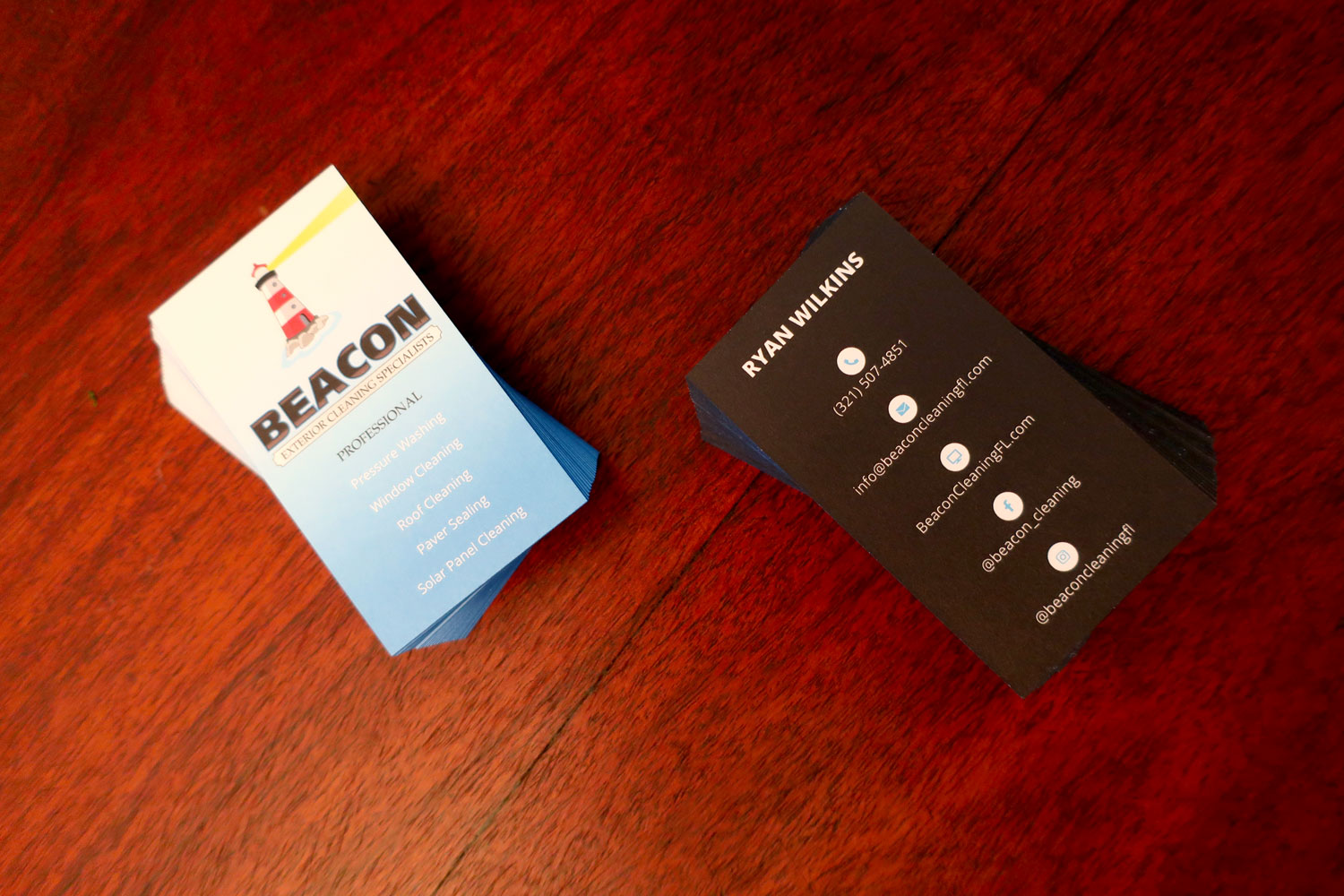 Beacon Business Card Printing Design Brevard FL - 01