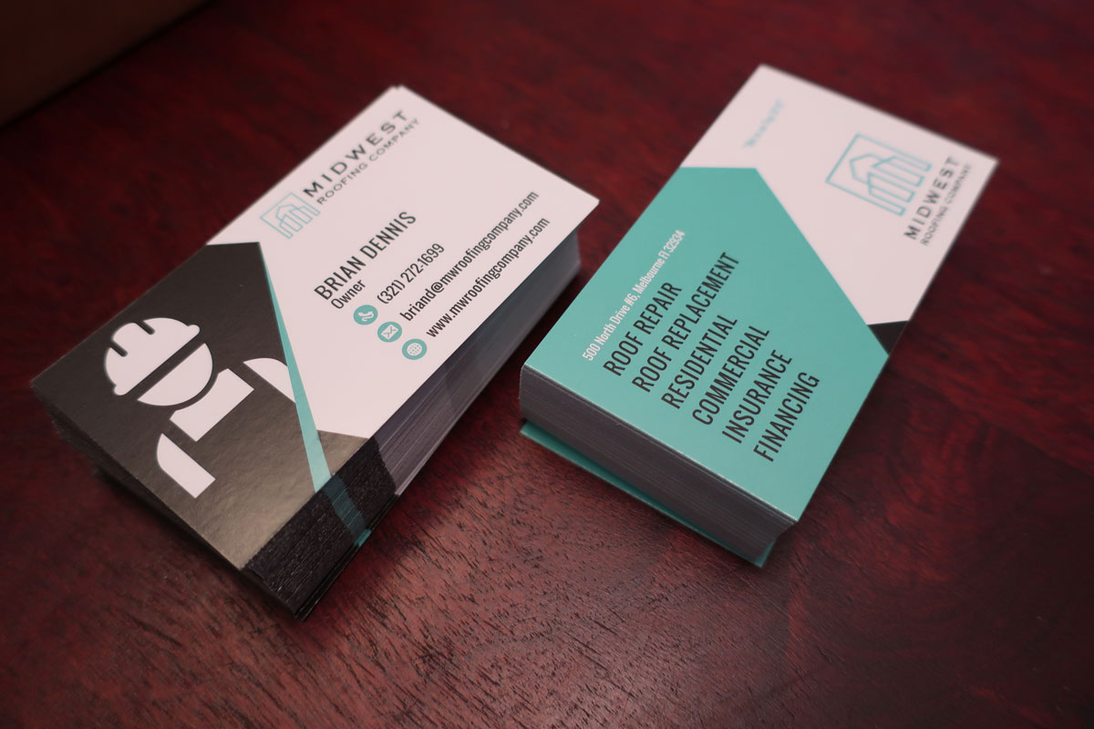 Business Cards: Midwest Roofing Co. 01