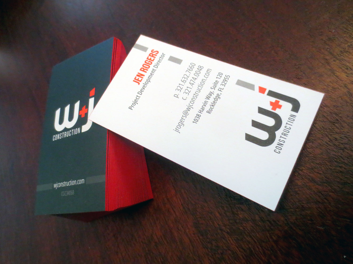 Business Cards: W&J Construction 05