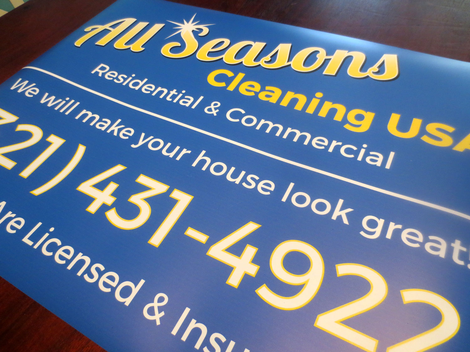 Car Magnet: All Seasons Cleaning USA 04