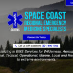 New Single Page Website for Space Coast Regional EMS