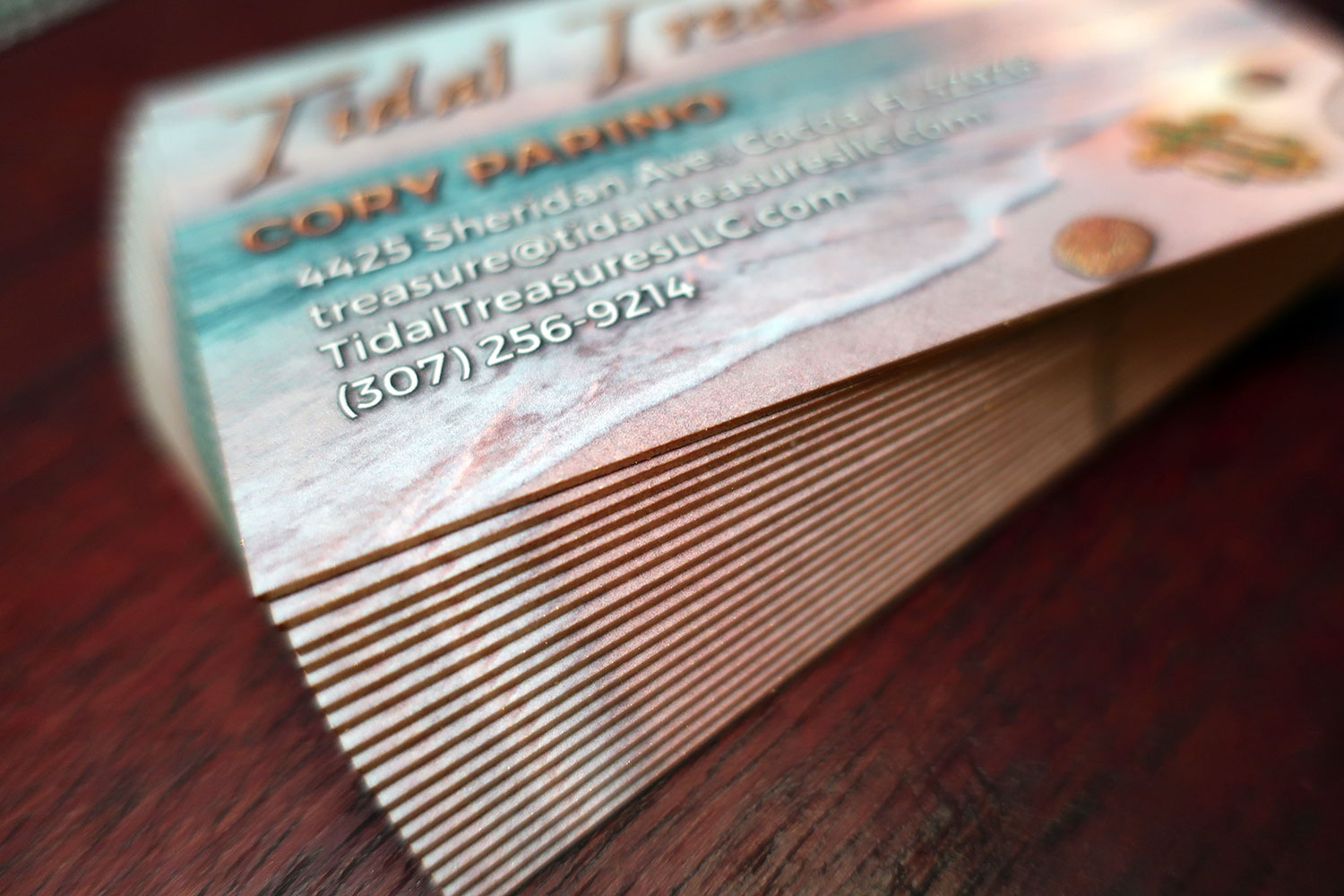 New Business Cards: Tidal Treasures 01