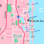 Custom Tourist Map: The Pink Palm Beach