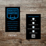New Business Cards: Rocketcity Charters