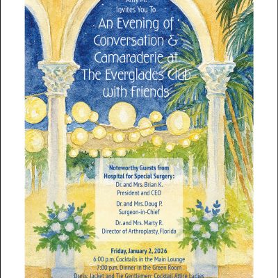 New Invitation Designed for The Everglades Club