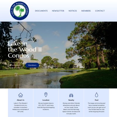 New Website Launched for Lake In The Woods II